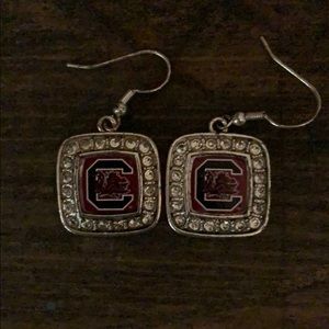 carolina gamecock earrings.